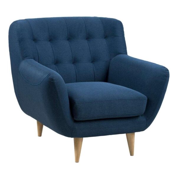 Fauteuil Lillestrom - stof - donkerblauw - Leen Bakker