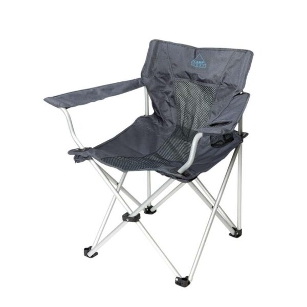 Camp-Gear vouwstoel Deluxe classic - antraciet - Leen Bakker